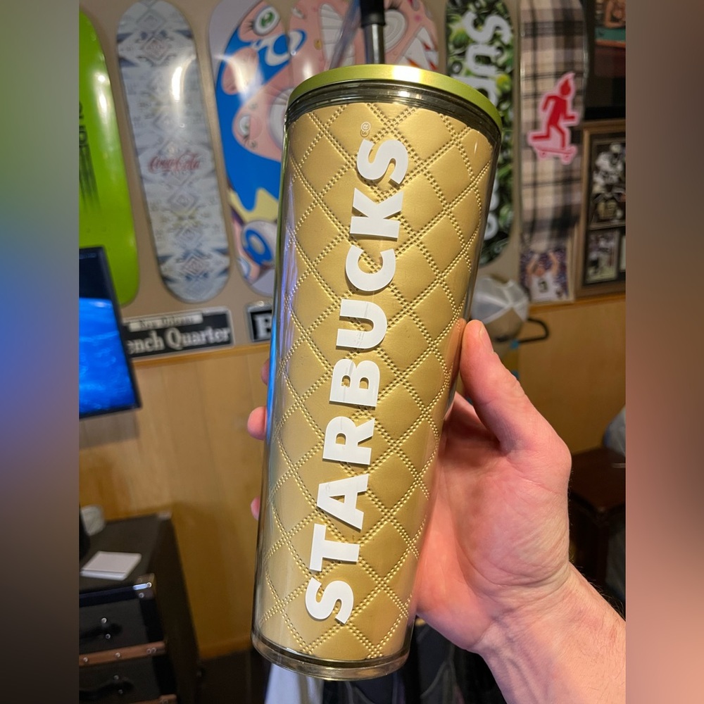 Starbucks Quilted Gold Tumbler
